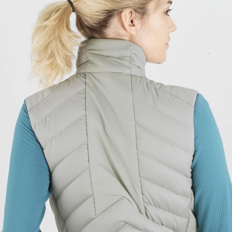 Light Grey Salomon Essential Xwarm Down Women's Vest | PH 76051I